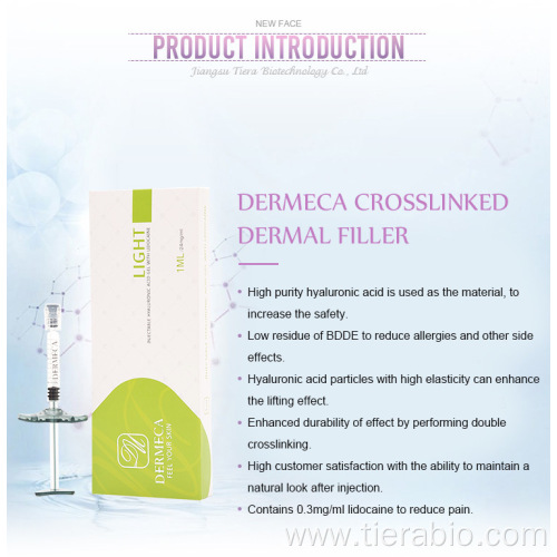 Dermeca Acido Hialuronico Inyectable Dermal Filler 2ml